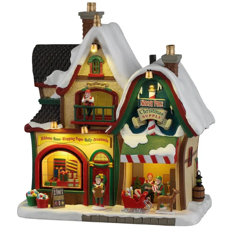 NEW 2026 Lemax Santa's Wonderland Lighted Building: North Pole Christmas Supply #65529