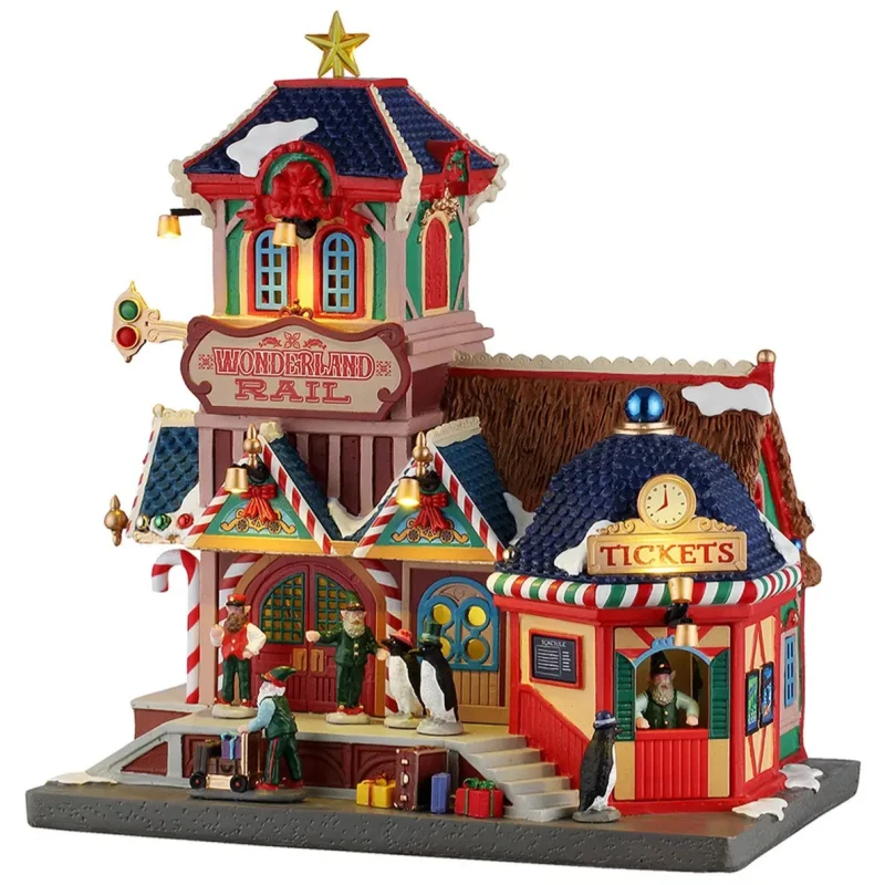 NEW 2026 Lemax Santa's Wonderland Lighted Building: Wonderland Rail #55351