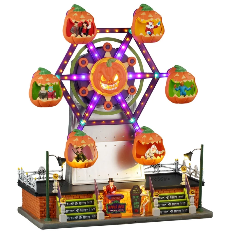 NEW 2026 Lemax Spooky Town Jumping Jacks Ferris Wheel #54432