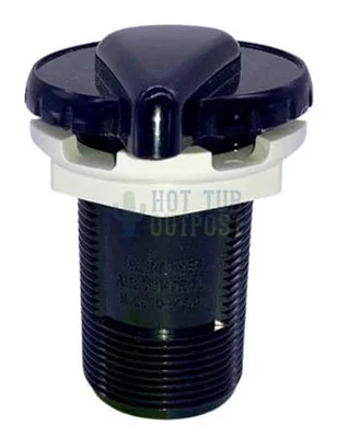 Nordic Hot Tub Air Control Valve 100016 Black Slimline