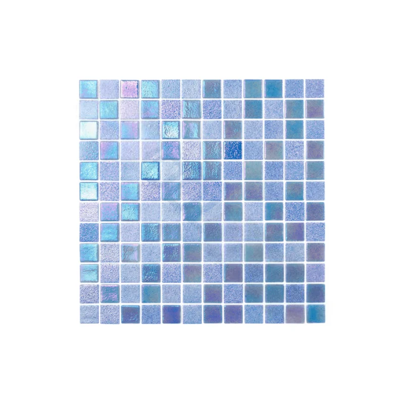 NPT 1" x 1" Opal Sky Blue Pool Tile OPL-SKY1X1