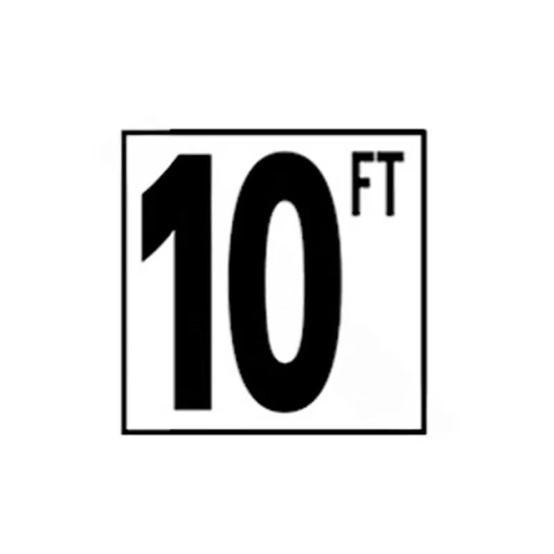 NPT 5" Non-Skid 10' Depth Marker DM52-2100