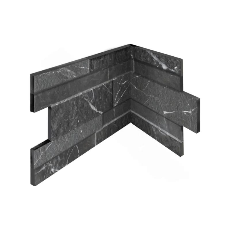 NPT Carrara Tile Nero Black Corner CRA-NERO CNR
