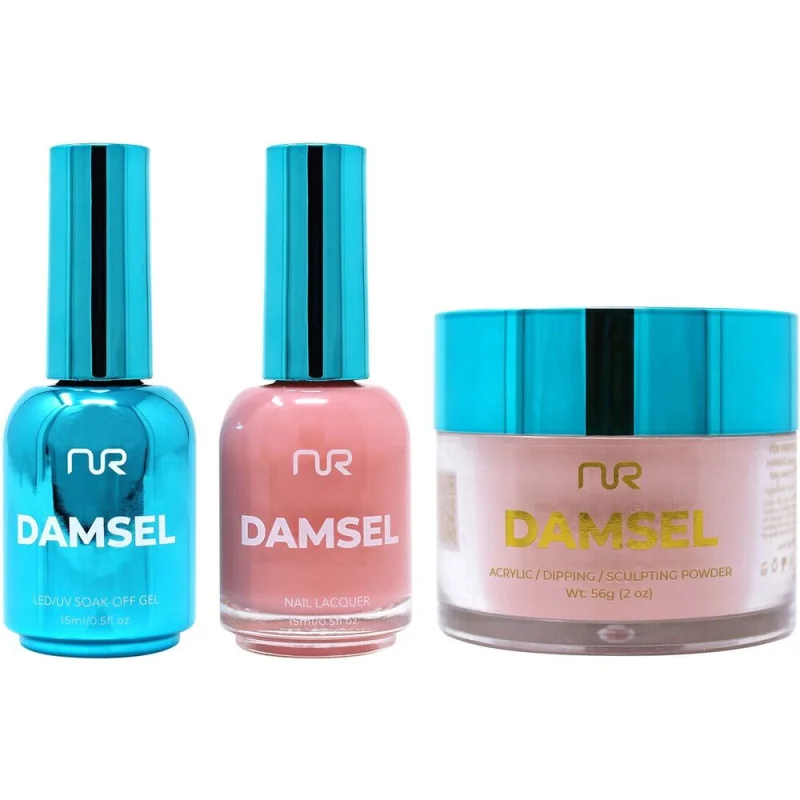NuRevolution Lavish 4-in-1 - LED/UV Soak Off Gel Polish 0.5 oz. + Nail Lacquer 0.5 oz. + Acrylic - Dipping - Sculpting Powder 2 oz. - #LMS25 Saffron Sprice