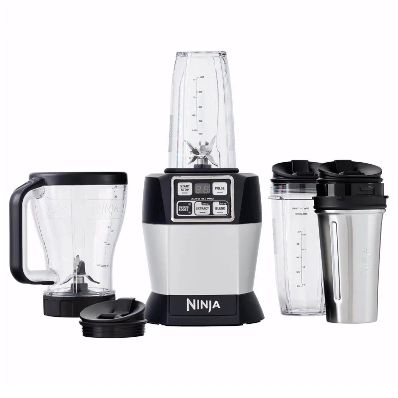 Nutri Ninja Auto iQ Pro Complete Blender with 3 To Go Cups and Lids | BL487A