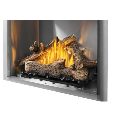 Napoleon Oak Log Kit, Charcoal for Riverside 36 Outdoor Gas Fireplace (New RSS Model Only) | OLKRS36