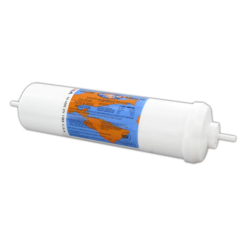Omnipure K5533-PP/K5540-PP Inline GAC 10" x 2.5" Postfilter 1/4" stem