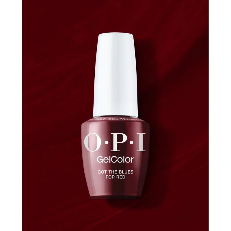 OPI GelColor Gel Nail Polish - Got the Blues for Red (Creme) with OPI Intelli-Gel Technology / 0.5 oz.