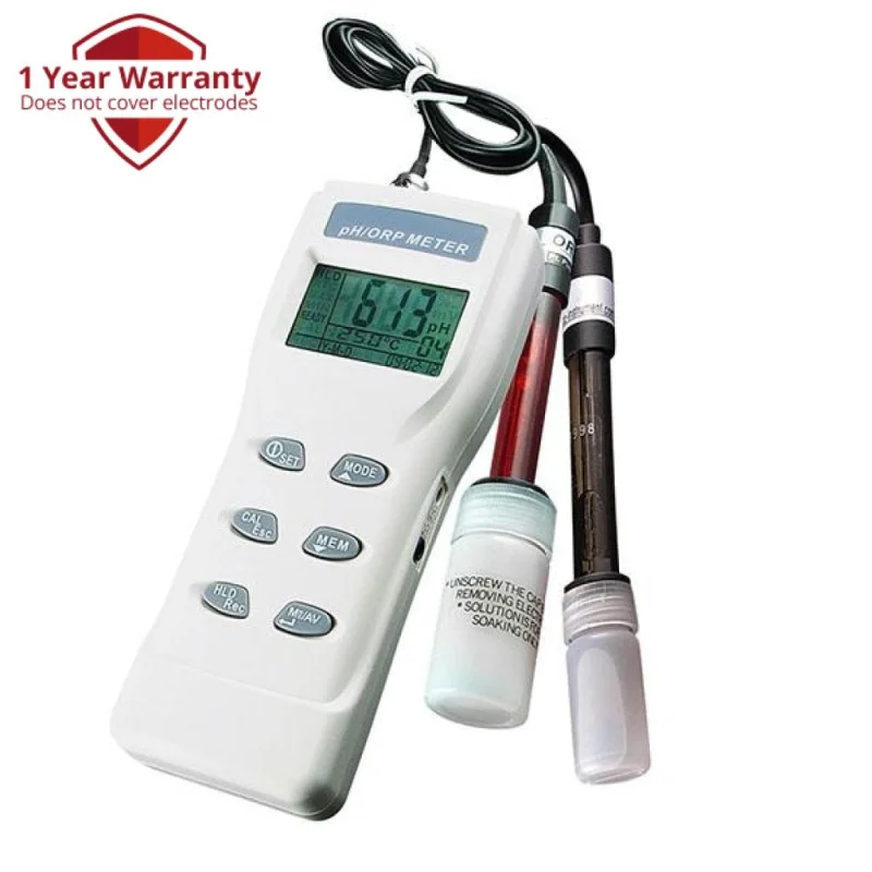 ORP-8651 3-in-1 Heavy Duty pH, mV & Temperature Meter w/ auto buffer recognition