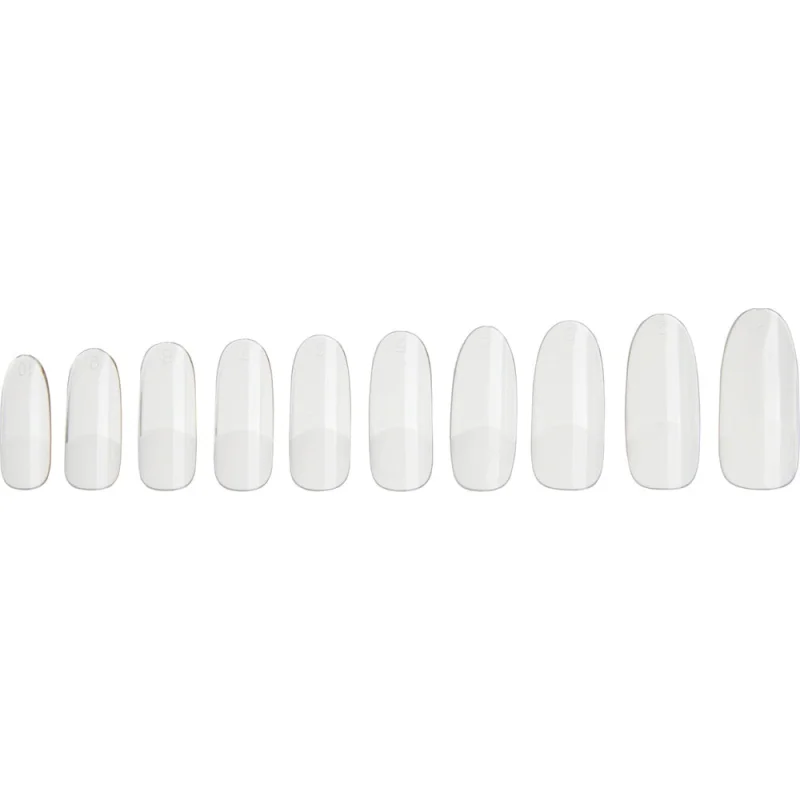 Oval Nail Tips - Clear / 300 Pack by DL Pro