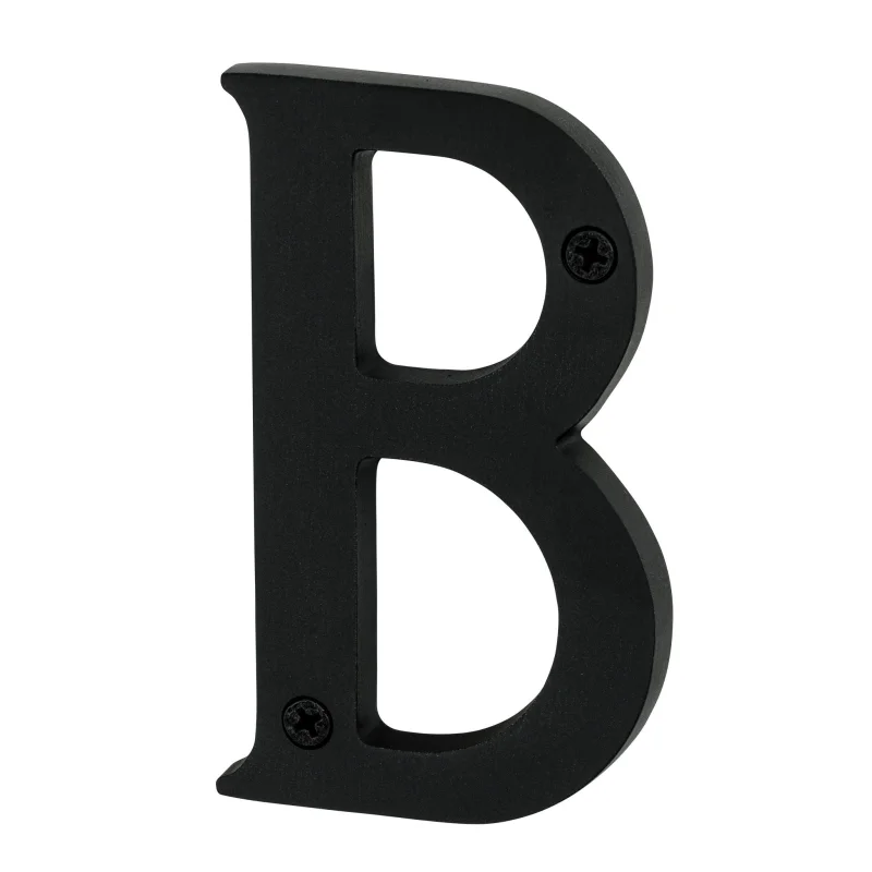Pamex DD074SBBL House Letter B 4 Inches Matte Black