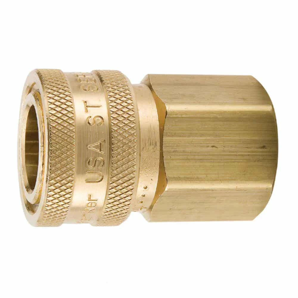 Parker BST-8 High Flow Brass Coupling 1 NPTF