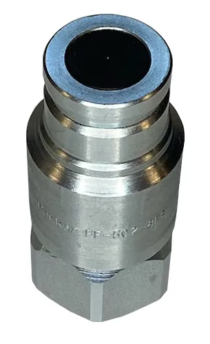 Parker FF-502-8FP, 1/2″, Female Nipple, 1/2-14 NPSF, 12 GPM, 3,000 PSI, ISO 16028, Flush Face, FF Series