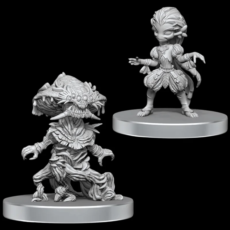 Pathfinder Battles Deep Cuts Miniatures: Fungus Leshy & Seaweed Leshy (Unpainted)