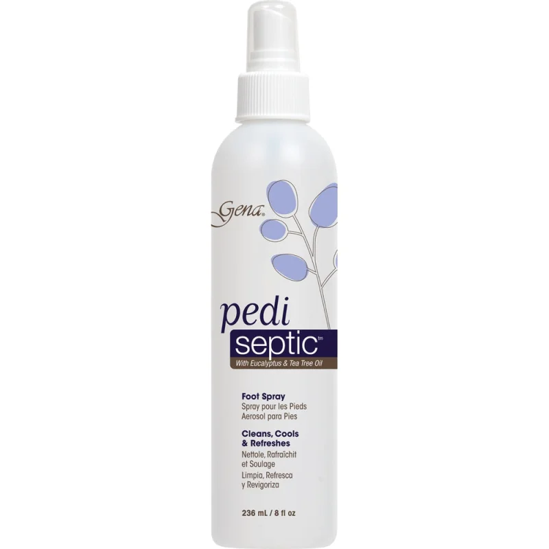 Pedi Septic Spray with Eucalyptus & Tea Tree Oil / 8 fl. oz. - 236 mL. by Gena