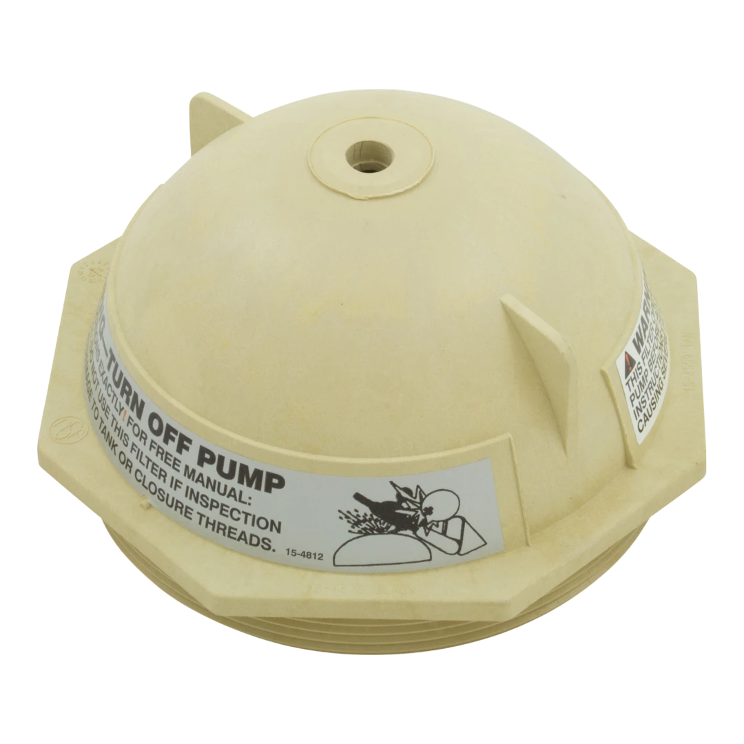 Pentair 6-Inch V Thread Tan Closure Lid