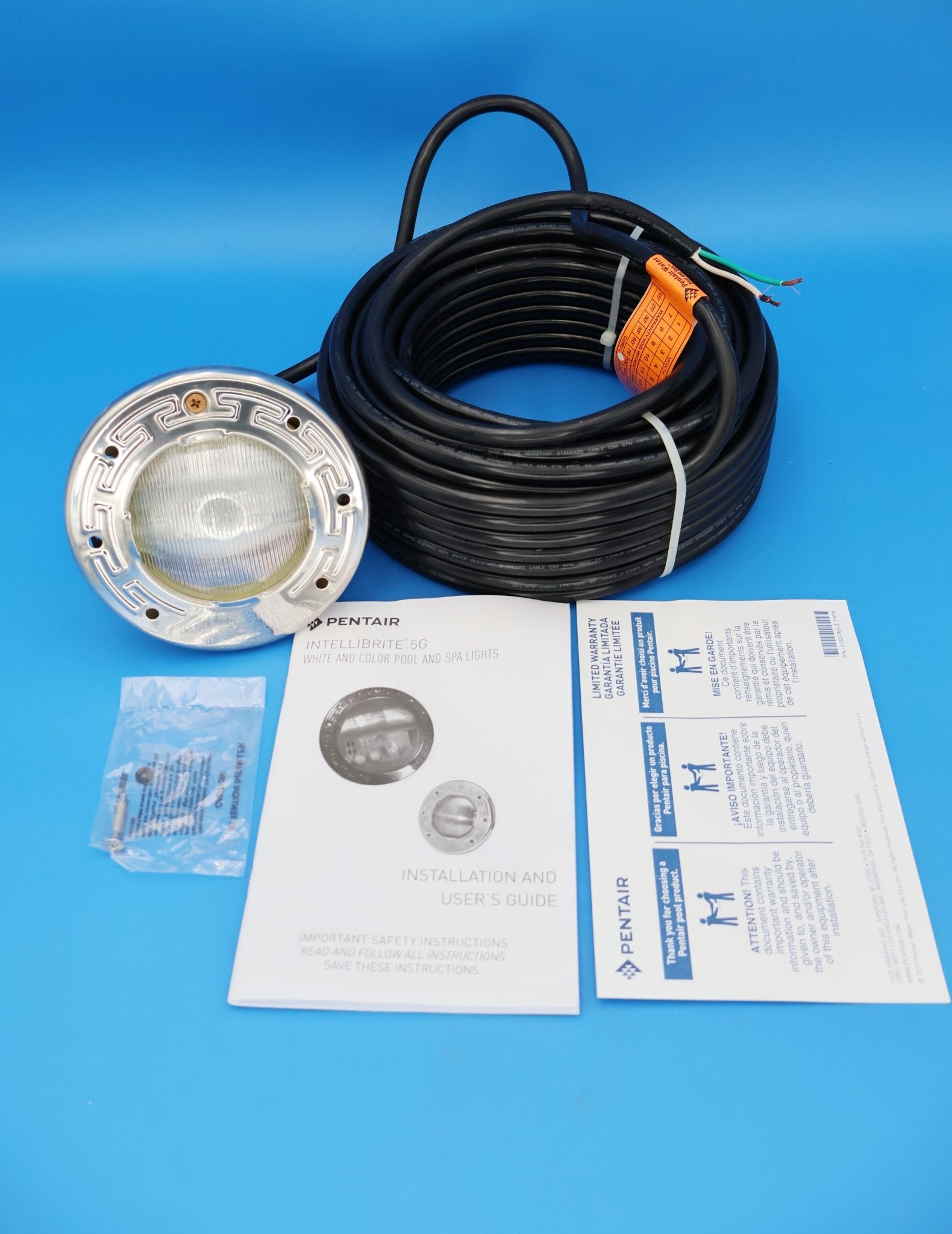 Pentair IntelliBrite 5G Color LED Spa Light 120V 18W 100' Cord 640122