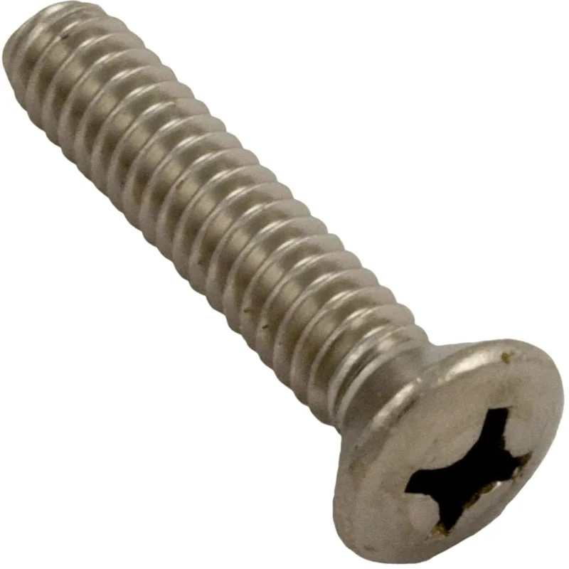 Pentair Phillips Flat Head Sealing Screw 1/4-20 x 1-1/4" | Large Stainless Steel Niches & Admiral Skimmers | 98202700Z
