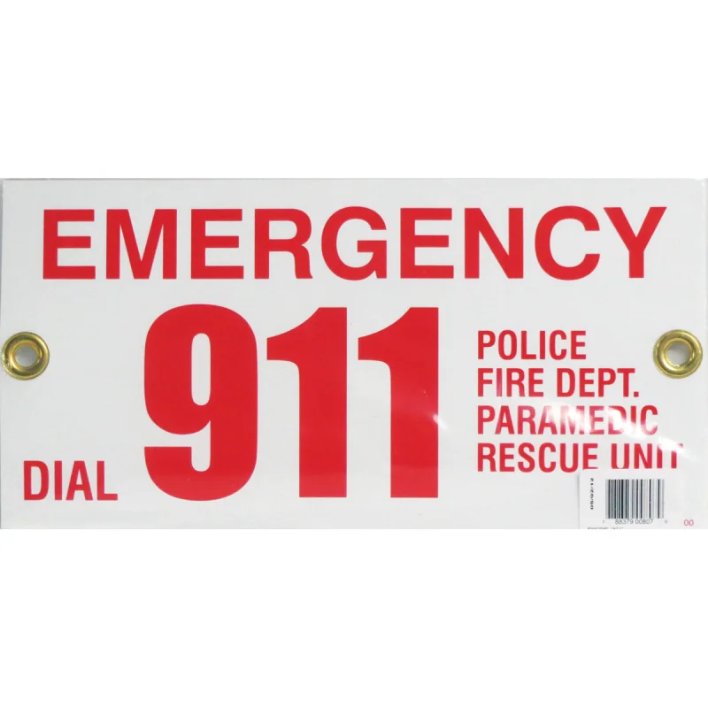 Pentair | R231700 | Emergency Phone Number 911 Pool/Spa SignSafety Notice