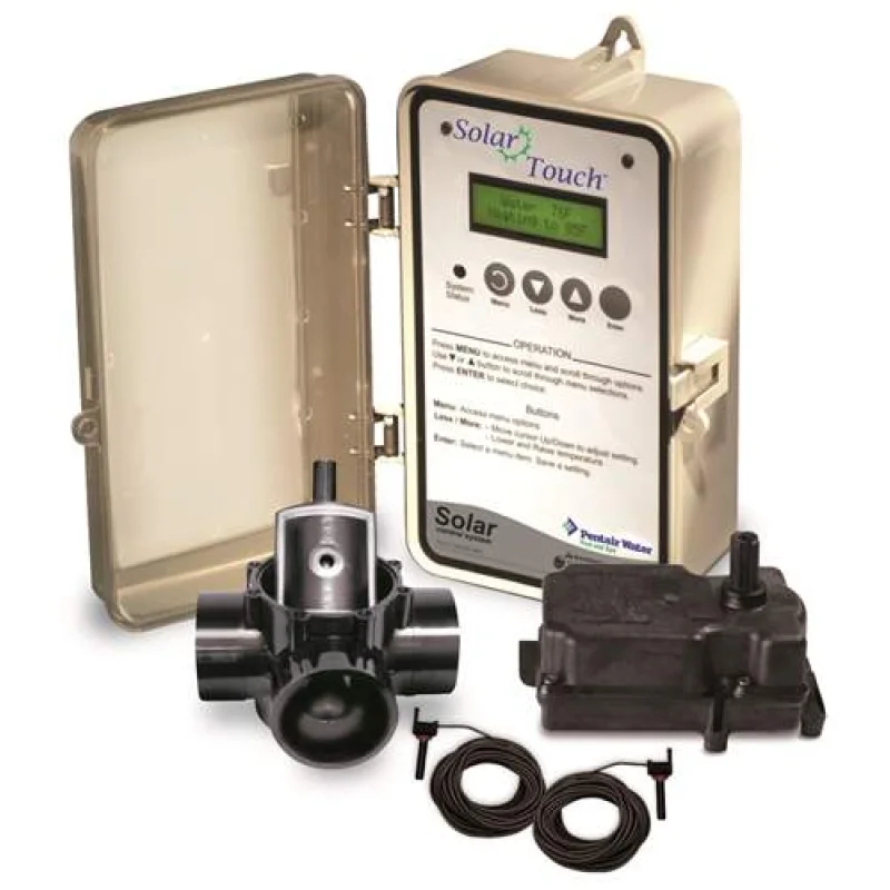 Pentair SolarTouch Solar Control System, Power Center/Control Panel, 3-Way Solar drain-down, 2 Temp Sensors (20' water, 40" solar) | 521592