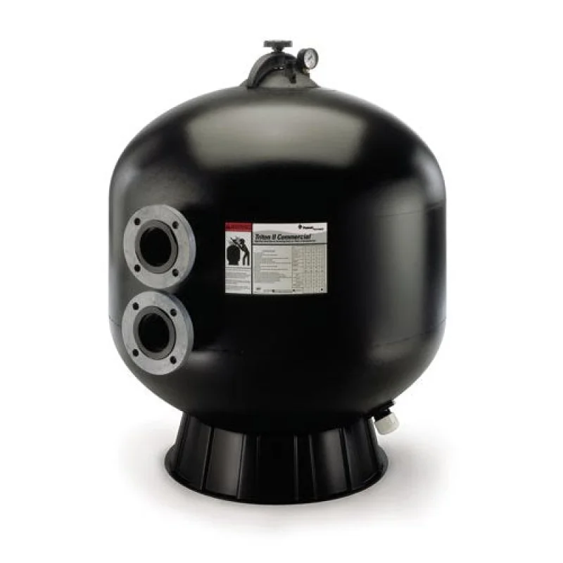 Pentair Triton C-3 Series TR140C-3 36" Fiberglass Side Mount Sand Filter without Valves, Black, 7.06 sq. ft, 925 lbs Sand, 106 GPM, 50,880 Gallons | 140342