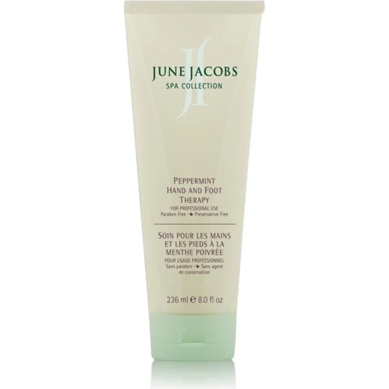 Peppermint Hand and Foot Therapy Cream / 8 oz. Back Bar by June Jacobs