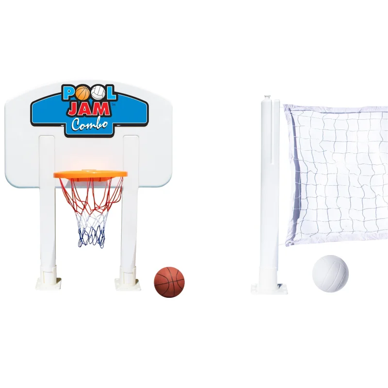 Pool Jam Combo | Basketball & Volleyball for Above Ground Pools