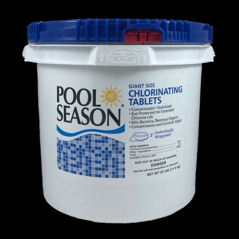 Pool Season 4725127025 lbs 3" Giant Size Chlorinating Wrapped Tablets