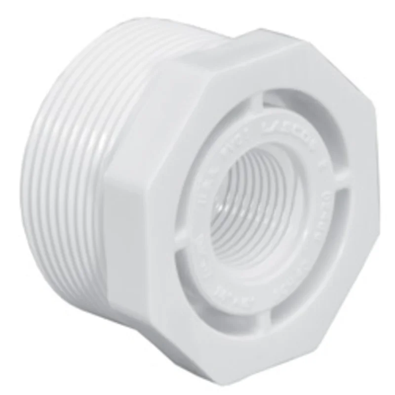 PVC Reducing Bushing | Generic | 3x2 MIPT to FIPT | Schedule 40 High Impact | Fits Schedule 40 PVC Plumbing