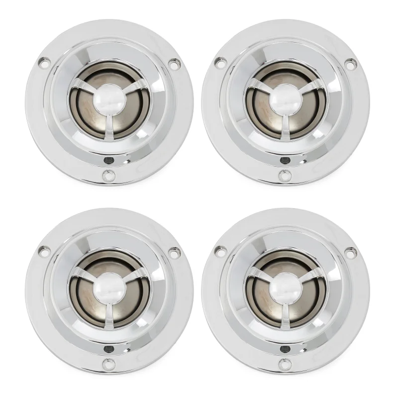 Pyle Pro 1.75 Inch Coil Titanium Dome Crossover Tweeter for Car Stereo (4 Pack)
