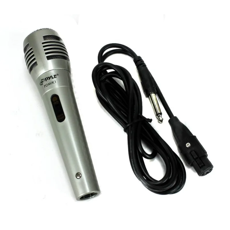 PYLE Pro PDMIK1 Professional Moving Coil Dynamic Handheld Microphone Mic + Cable