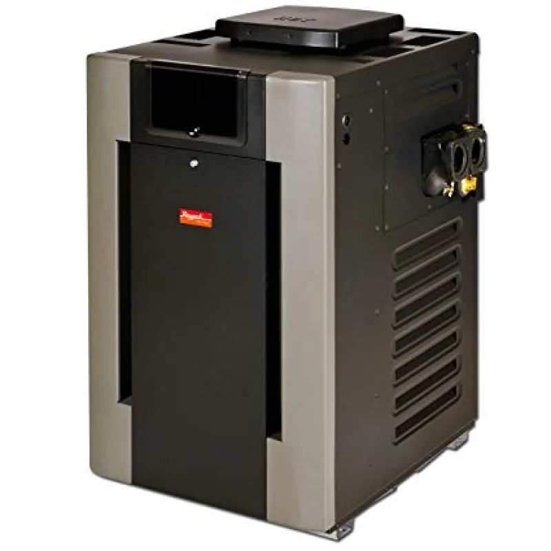 Raypak Gas Heater 105,000 BTU ANALOG CONTROL, ELECTRONIC IGNITION, COPPER - WITH RISER