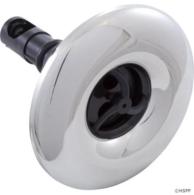 RD 3 3/8 Inch Quantum Jet Twin Roto Smooth Stainless Steel Black Threaded