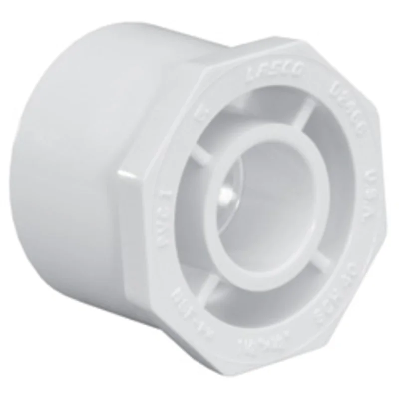 Reducing Bushing | AquaFlow | 1-1/2 x 1/2 | White PVC Schedule 40 | Heavy Duty