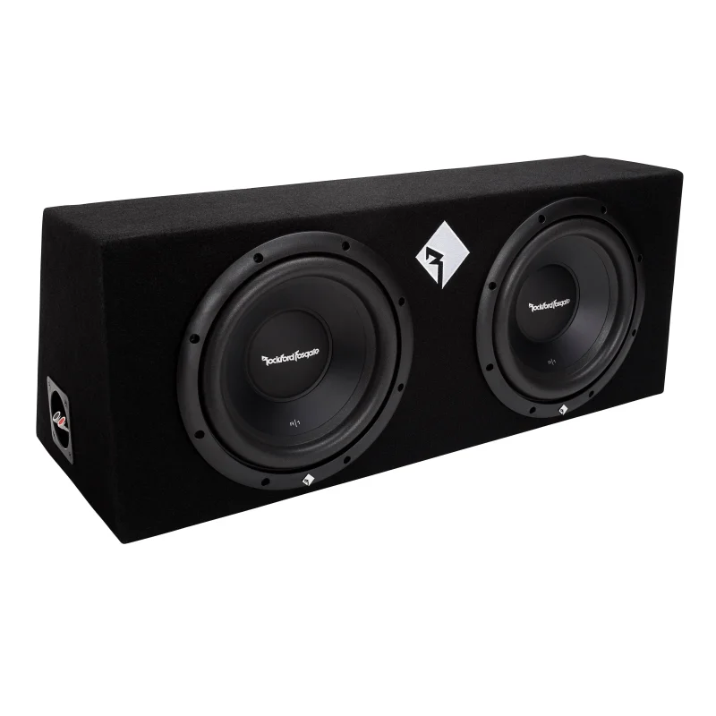 Rockford Fosgate R1-2X10 10" 800 Watts Dual Loaded Subwoofer Sub Enclosure