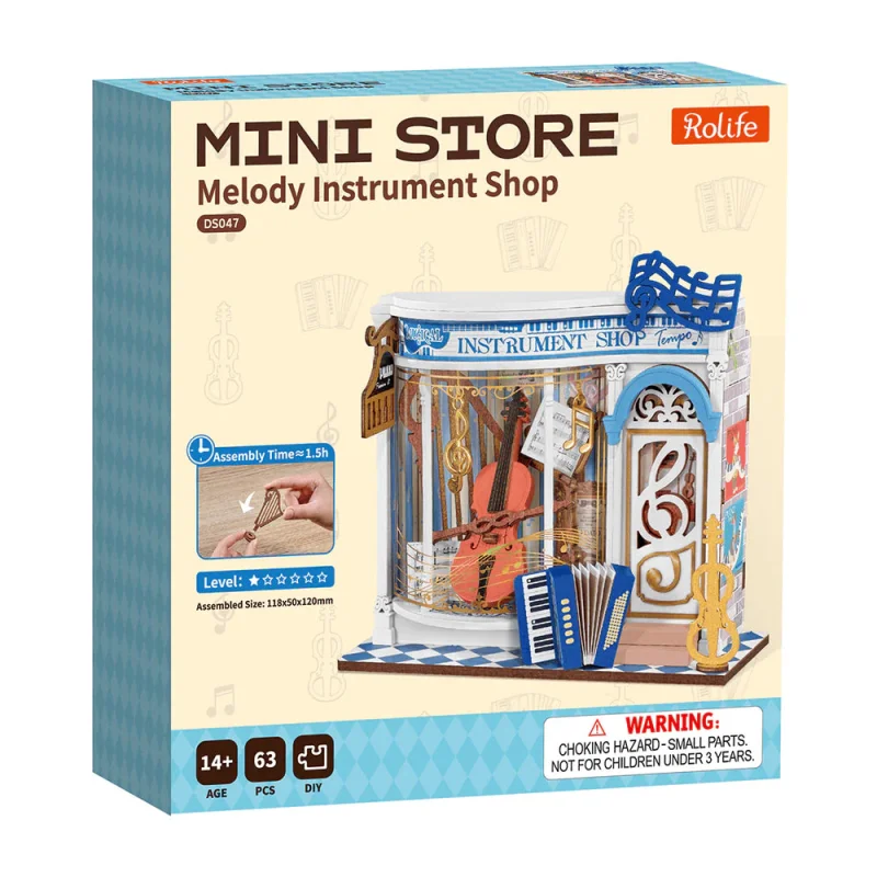 Rolife Melody Instrument Shop DIY Miniature House