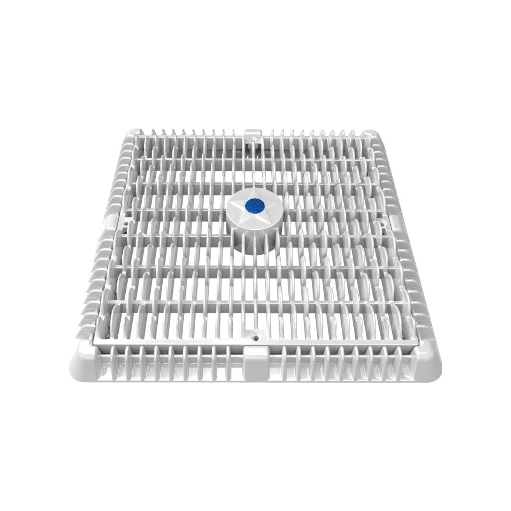 AquaStar Wave Suction Cover, 12", Vented Riser Ring | WAV12WR101