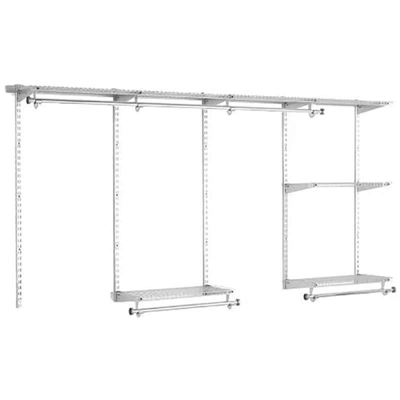 Rubbermaid Classic Custom 4 to 8 Feet Wide Metal Closet Storage Kit (30 Pack)