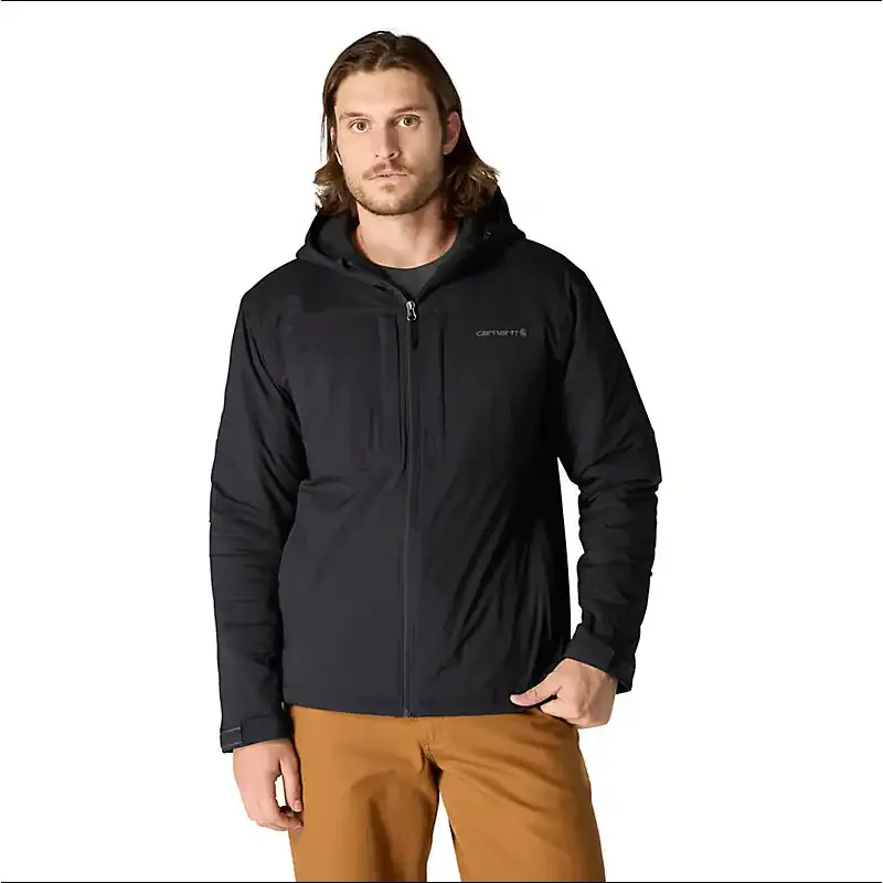 Rugged Flex Relaxed Fit Lightweight Stretch Insulated Jacket (Black) Size M