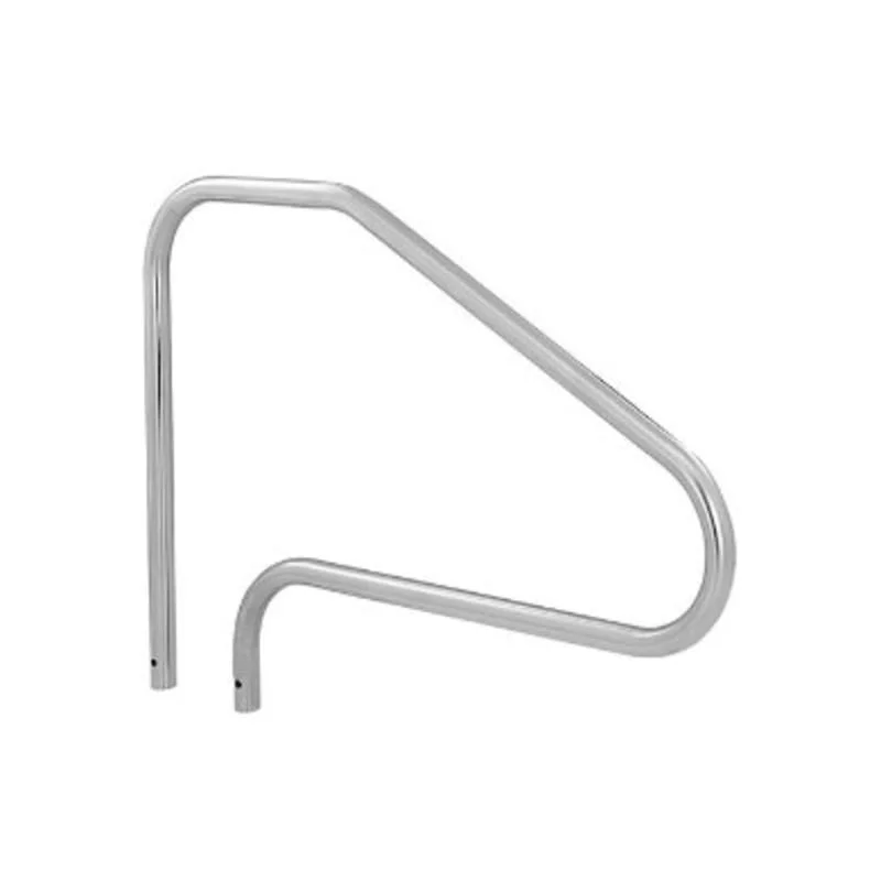 S.R. Smith 48" Stainless Steel 4 Bend Deck Mount Stair Rail Silver DMS-101A