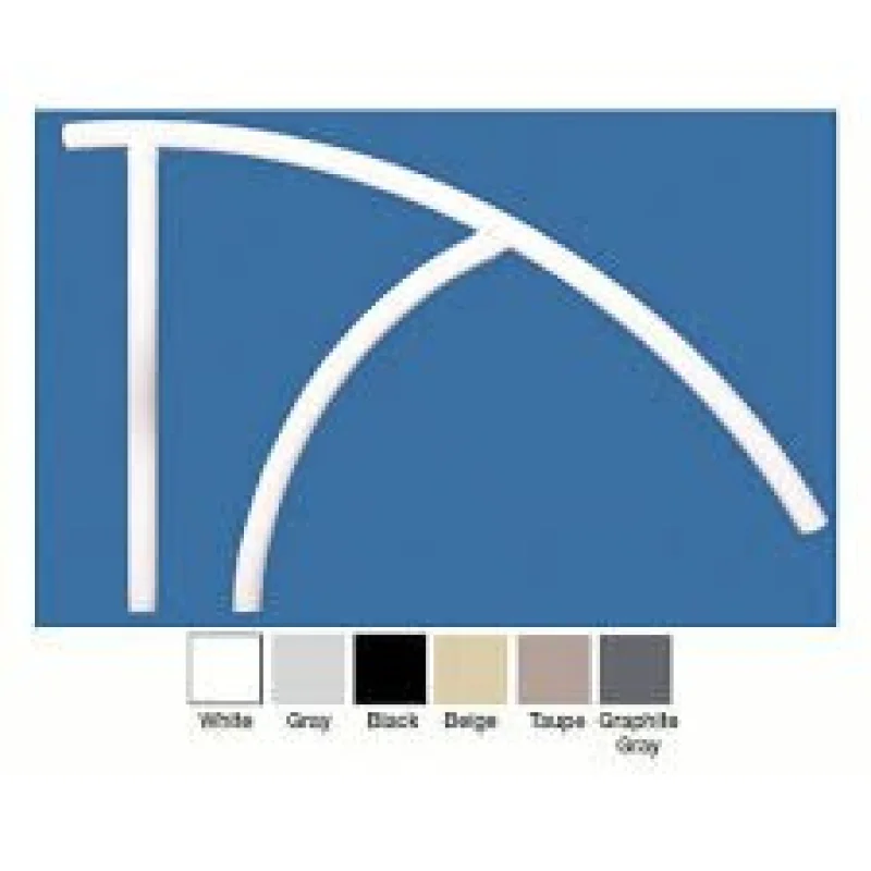 SAFTRON 44" x 36" Beige Triton Series Return-to-Deck Handrail TRTD-144-B