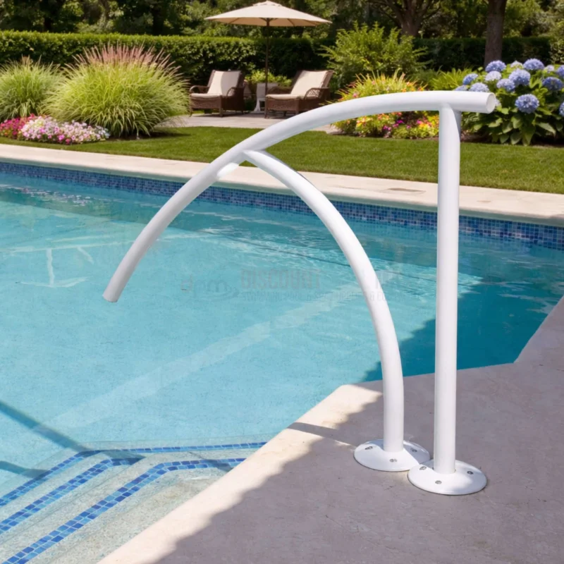Saftron Triton Series Handrail | 30" W x 35" H | TRTD-130 White