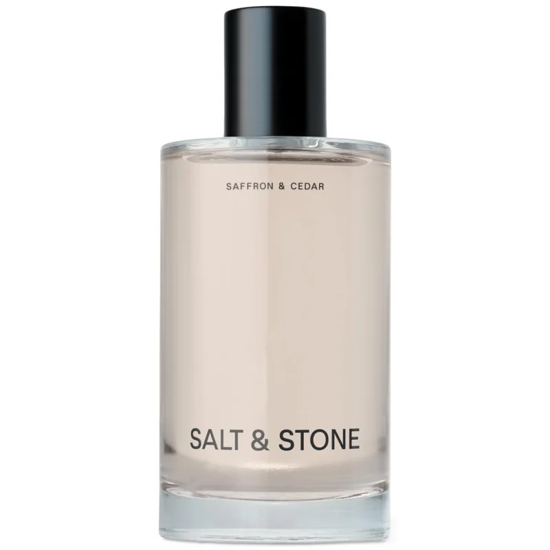 Salt & Stone Body Mist | Saffron & Cedar | Skincare Infused Hair & Body Spray for Women and Men | Hydrating Fragrance with Glycerin and Red Algae | Vegan, Cruelty Free, 3.4 fl oz