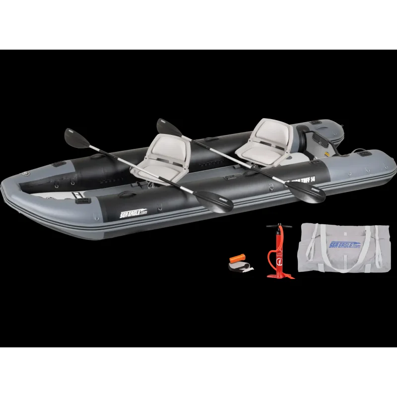 Sea Eagle FishTuff14 Inflatable Fishing Boat 14'7" Swivel Seat Package FT14K_SW New