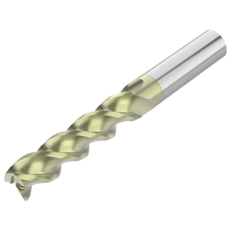 Seco 10023017 Square End Mill 3/8 in 3 Flute Solid Carbide
