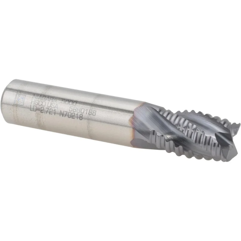 Seco 17013791 Roughing End Mill 1/2 in 4 Flute Cobalt Ticn