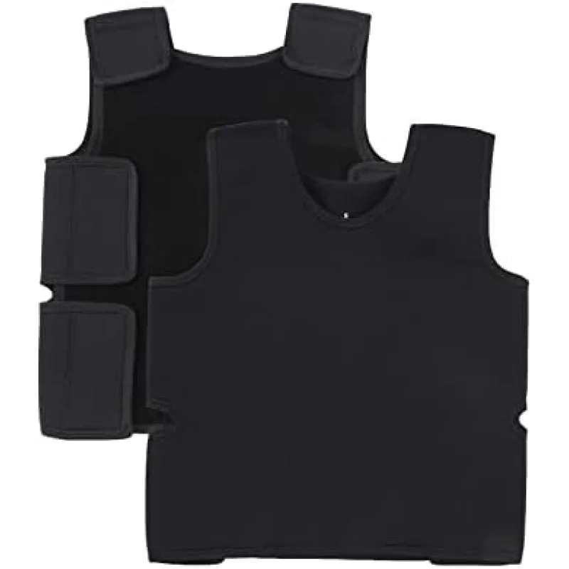 Sensory Compression Vest for Kids Sensory Processing Disorder Vest Deep Pressure Comfort for Autism, Hyperactivity, Mood Processing Disorders, Breathable, Form-Fitting, Kids (X-Small, Black)