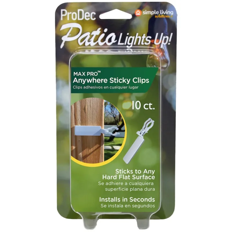 Set of 10 MAX PRO Anywhere Sticky Clips