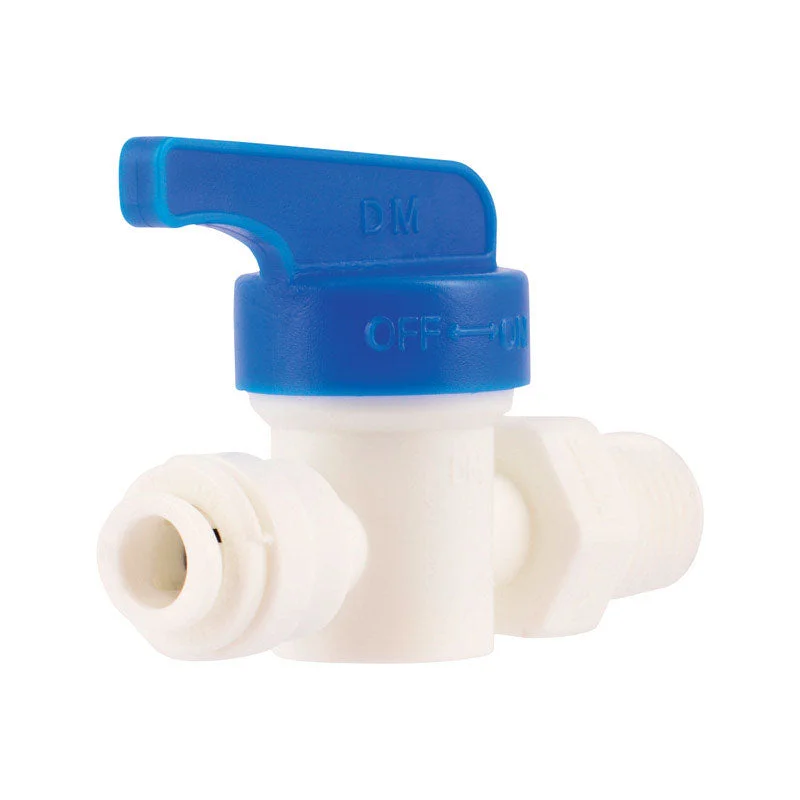 SharkBite 1/4 in. Push-Fit X 1/4 in. Push Polystyrene Straight Valve