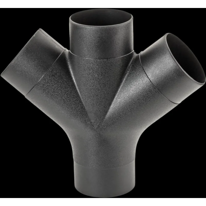 Shop Fox D4866 Dust Fittings 4" to 4" x 4" x 4" Double Branch New